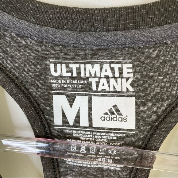 3/$30 Adidas | Ultimate Tank Gray Camouflage Graphic Racerback M - Picture 4 of 5